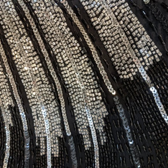 *AS IS* Parker 100% Silk Mini Dress 1920s style *Please read full description!* - Picture 9 of 9